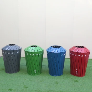оптовый изготовленный на заказ металлический мусорный бак садовый прямоугольный мусорный бак производитель металлических наружных мусорных баков