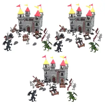 Игровой набор Men Battle (19 шт.) - Роскошный игрушечный набор включает солдатиков, аксессуары Drangons