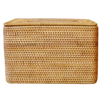 Вьетнамская Осенняя корзина для хранения плетеного ротанга, Корзина для хранения всякой всячины, книг, Ящик для хранения