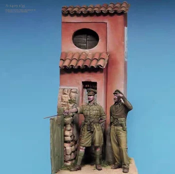 Наборы моделей солдата из смолы 1/35, бесцветная и собранная самостоятельно фигурка (без сцены) A-1409
