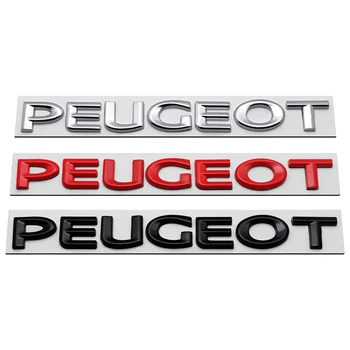 Металлическая буква Эмблема заднего багажника автомобиля, наклейка-наклейка для Peugeot 3008 308 2008 208 408 4008 GT 5008 307 508 206 207 301 Украшение