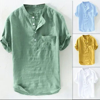 Y2K 2023 Мужская рубашка Aloha, Однотонная Рубашка Большого размера, Повседневная Уличная мода, Удобные Дышащие Топы, Одежда, Мужская Одежда S-3XL