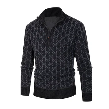 2023 Осенне-зимний мужской свитер, модный вязаный пуловер, мужской качественный свитер, корейская повседневная куртка, мужской свитер 8909