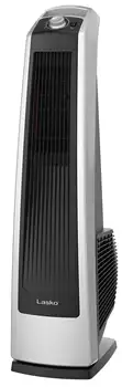 Трехскоростной башенный вентилятор Lasko с осциллирующими движениями, U35105, серый/черный