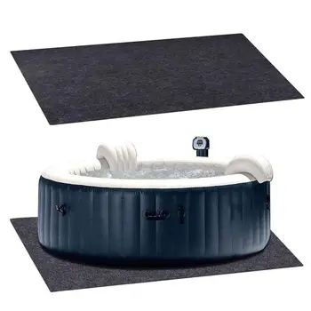 Коврик для джакузи Большой надувной коврик для пола в гидромассажных ваннах 74 х 72 дюйма Водонепроницаемая подушка для домашнего оборудования для защиты от жары на улице