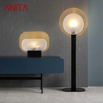 Мраморный торшер ANITA Nordic, роскошная современная семейная гостиная, спальня, светодиодный креативный декоративный светильник для стояния