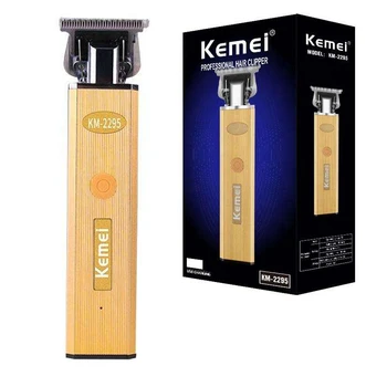 Оригинальный парикмахерский триммер Kemei Профессиональная электрическая машинка для стрижки бороды, Перезаряжаемая Литиевая машинка для стрижки мужчин