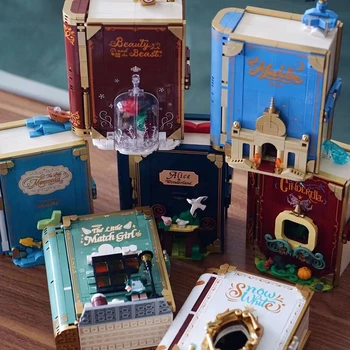 Серия строительных блоков MOC Fairytale Town, коллекция Алисы и волшебной принцессы, сборник рассказов, поделки из кирпичей, игрушки для девочек, подарки