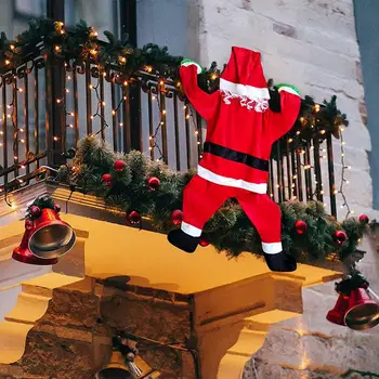 Подвеска Санта-Клауса Праздничные украшения Санта-Клауса для домашних вечеринок во дворе Светодиодные фонари Украшения для наружного декора Светодиодные гирлянды