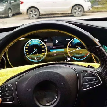 Цифровая приборная панель с ЖК-спидометром для Mercedes Benz C-Class W205 / GLC X205 2015-2018 Панель виртуальной приборной панели кабины