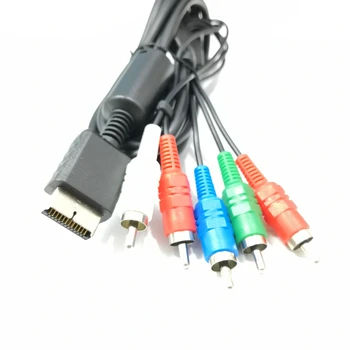 10шт Компонентный AV-кабель длиной 1,8 м, композитный аудио-видео шнур HD Multi Out RCA для Sony PlayStation PS2 PS3 Slim