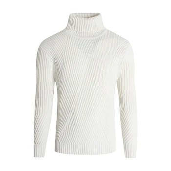 Мужская однотонная одежда-свитер, осенне-зимний повседневный пуловер с длинным рукавом, мужская Мягкая теплая однотонная одежда Kintwear, водолазка для мужчин