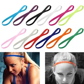 1 шт. Женские Мужские резинки для волос для йоги, спортивная повязка на голову ярких цветов для девочек, спортивная противоскользящая эластичная резиновая спортивная лента для футбола, бега