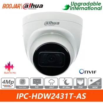 Dahua 100% Оригинальный белый IPC-HDW2431T-AS-S2 Международная версия 4MP POE Встроенный микрофон и слот для SD-карты IR 30M Starlight