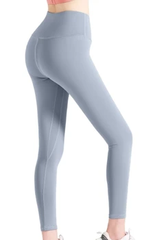 Высокая талия, легкие и тонкие штаны для йоги с подтяжкой бедер, ощущением обнаженности, без следов, тонкие, обтягивающие, быстросохнущие женские леггинсы для фитнеса