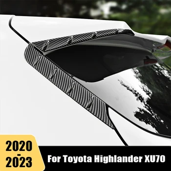 Отделка Кромки Багажника Автомобиля Задняя Крыша Спойлер Багажника Крыло Задний Воздушный Дефлектор Блестки Для Toyota Highlander XU70 Kluger 2020 2021 2022 2023