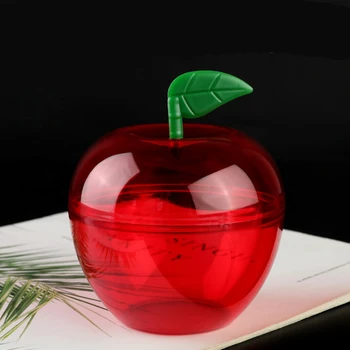 Новый пластиковый контейнер Коробка конфет Держатели для шоколада в форме красного яблока Рождественские Безделушки Орнамент Рождественские украшения для вечеринок