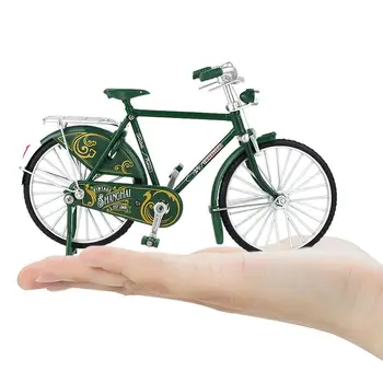Имитационная модель велосипеда в масштабе 1:10, Металлический горный велосипед, Металлическая гоночная мини-модель велосипеда, украшение для дома, Миниатюрные поделки