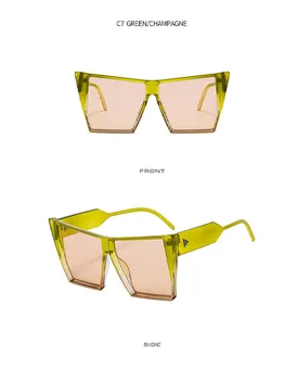 Уникальный дизайн, трендовые солнцезащитные очки унисекс, модные угловые линзы, солнцезащитные очки в специальной оправе 2023, Новая летняя повседневная одежда для вечеринок.