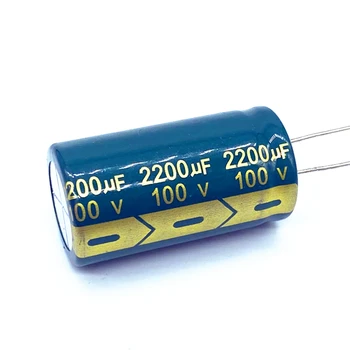 1 шт./лот, алюминиевый электролитический конденсатор 100 В 2200 мкФ, размер 22*40 2200 мкФ, 20%