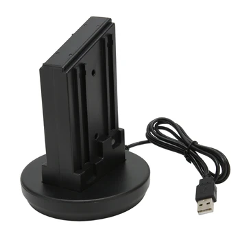 Зарядная док-станция со светодиодной индикацией быстрой зарядки, док-станция 450 мА 4 в 1, USB 5 В для игрового контроллера для JoyCon