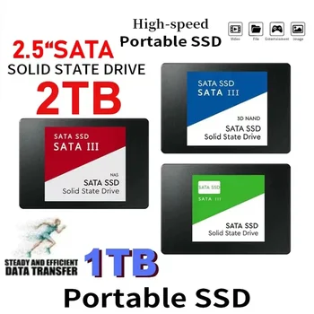 Оптовая продажа Sata3 Ssd 2TB 1TB 500GB Hdd 2.5 Жесткий Диск 2,5 Внутренний Твердотельный Накопитель Жесткий Диск Для Ноутбуков / Настольных компьютеров / Игр Для ПК