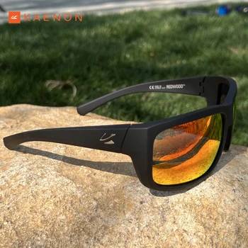 Люксовый бренд KAENON, Новые Мужские Поляризованные солнцезащитные очки для вождения, Классический тренд Square TR90, Дизайнерские очки для рыбалки на открытом воздухе.