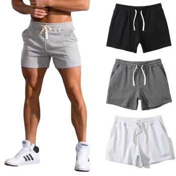 Мужские шорты Летние повседневные хлопковые баскетбольные спортивные шорты для фитнеса, спортивные штаны для бега, мужская одежда