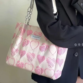 Женские сумки через плечо большой емкости, женские повседневные сумки-тоут, универсальная дорожная сумка для покупок для девочек