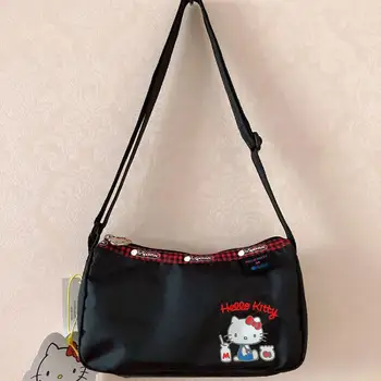 Kawaii Lesportsac Сумка Miffy Hello Kitty Женская сумка Ручной Работы сумка через плечо Совместная Сумка для хранения Большой емкости 2780 Труба