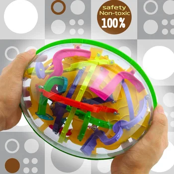 Bola de rompecabezas 3D para niños y adultos, laberinto mágico grande de 299 niveles, juguetes educativos de aprendizaje de