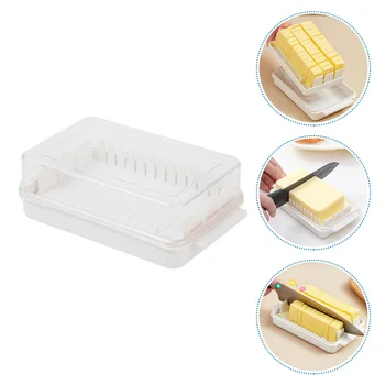 Коробка для резки масла Прозрачный Пластиковый Органайзер Ящики для сыра Ящики для домашнего Холодильника из Полипропилена Для подачи свежих продуктов Коробки для посуды Держатели