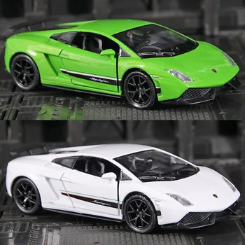 1:36 Имитация Lamborghini Huracan модель автомобиля из сплава, пылезащитный дисплей из оргстекла, базовая упаковка для сбора подарков