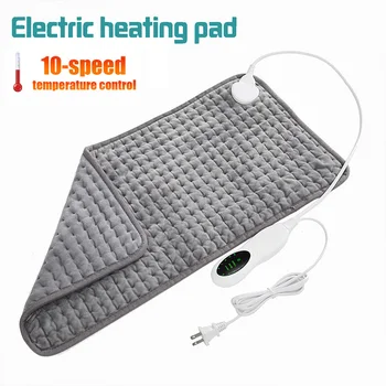 Электрическая грелка 110 В-240 В, одеяло с таймером, Физиотерапевтическая грелка для плеча, шеи, спины, позвоночника, облегчения боли в ногах, Зима теплая