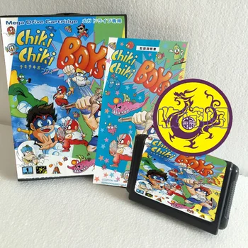 Chiki Boys с Коробкой и Ручным Картриджем для 16-битной Игровой карты Sega MD MegaDrive Genesis System