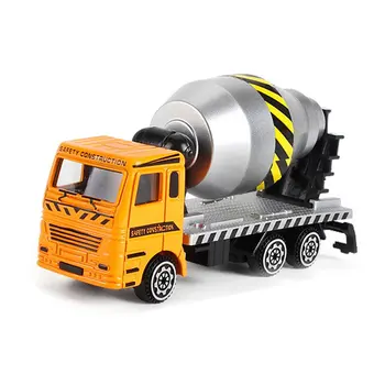 Инерционный грузовик из сплава, цементовоз, модель игрушечного автомобиля из металлического сплава, подарок для детей, модель игрушечного самосвала, классические игрушечные машинки