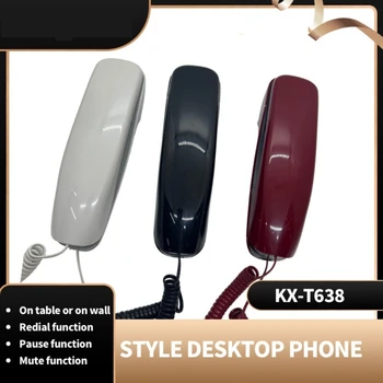 Проводной стационарный телефон Стационарный телефон с беззвучным повторным набором Настенный телефон Mini KXT638