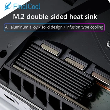 Радиатор M.2 2280 NVME NGFF SSD Охлаждающий радиатор из термостойкого алюминиевого сплава с термосиликоновой прокладкой для игровой консоли PS5