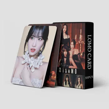 Kpop Idol 55 шт./компл. Lomo Card TWICE Альбом открыток MISAMO, Новая коллекция подарков для любителей фотопечати
