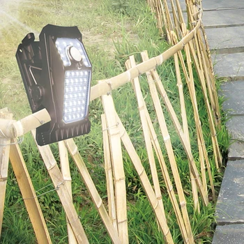 Светодиодный садовый светильник с клипсой, уличный кемпинг, дорожный датчик движения, водонепроницаемое освещение для домашнего садового украшения на открытом воздухе
