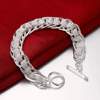 SAIYE Оптовая цена Браслет-цепочка из стерлингового серебра 925 пробы Для женщин, мужчин, Модный ювелирный браслет-манжета Высшего качества