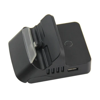 Портативная зарядная база, 1 шт., конвертер видео 4K с тремя USB-разъемами, поддержка подключения джойстика для Nintendo Switch