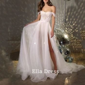 Элегантное и шикарное Свадебное платье Ella's с открытыми плечами, Длинные платья для Свадебной вечеринки, Женские вечерние платья класса Люкс для выпускного вечера 2023 года