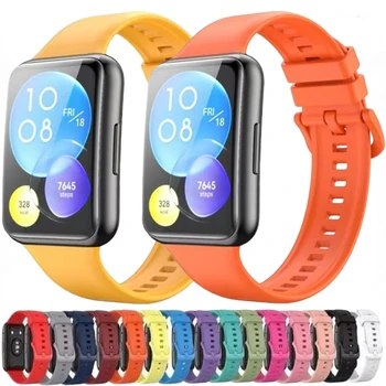 Новый силиконовый ремешок для Huawei Watch Fit 2 Active Edition, ремешок для смарт-часов, браслет, ремень для Huawei watch fit 2, замена Correa