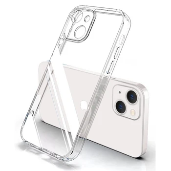 Роскошный Прозрачный Чехол Для телефона iPhone 15 Pro Max TPU Soft Case On Для iPhone 14 13 12 11 Pro XS Max X XR 8 7 15 Plus Задняя крышка