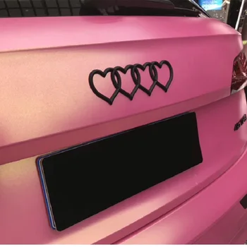 Логотип Love Heart Задний Багажник Хвостовая Этикетка Значок Эмблема Наклейка Автомобильная Наклейка для A4 A3 A5 A6 A4L B8 B7 B9 C6 C7 Запасные Аксессуары