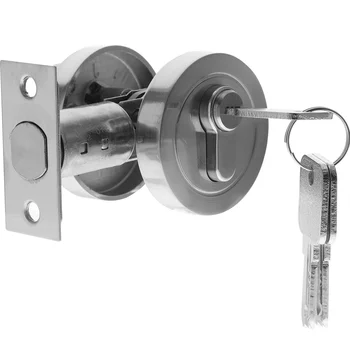 Черные ручки для ключей с засовами Наружные Замки Двери Брелок для ключей Из цинкового сплава Передние ручки